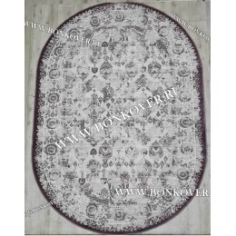 Ковер в гостиную дизайн 10 Сиреневый Овал