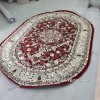 Турецкий Ковер Медальон дизайн 73 Красный Овальный